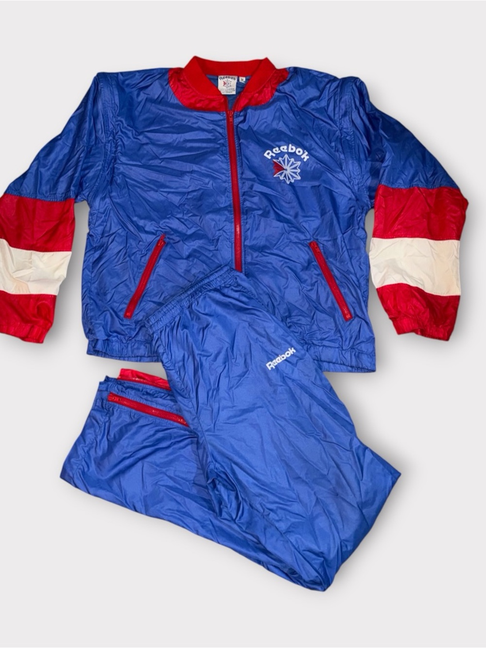 Vintage 90s Reebok USA windbreaker tracksuit Sz medium